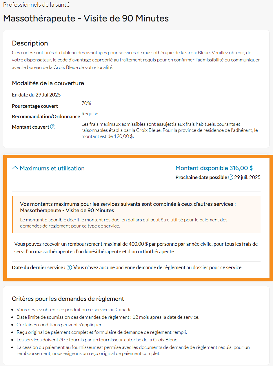 massothérapeute avec maximum